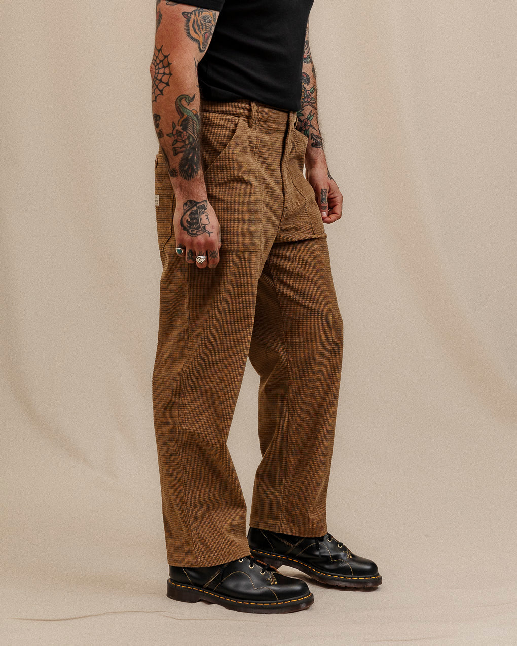 Waffle Cord Service Fatigue Pants - Biscuit