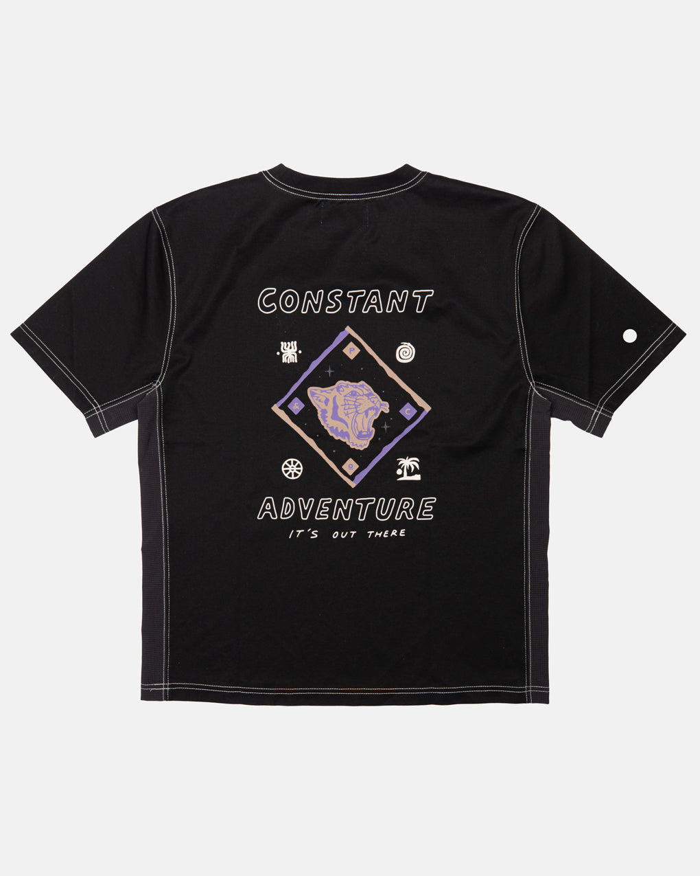 It's Out There Trail T-Shirt - Washed Black