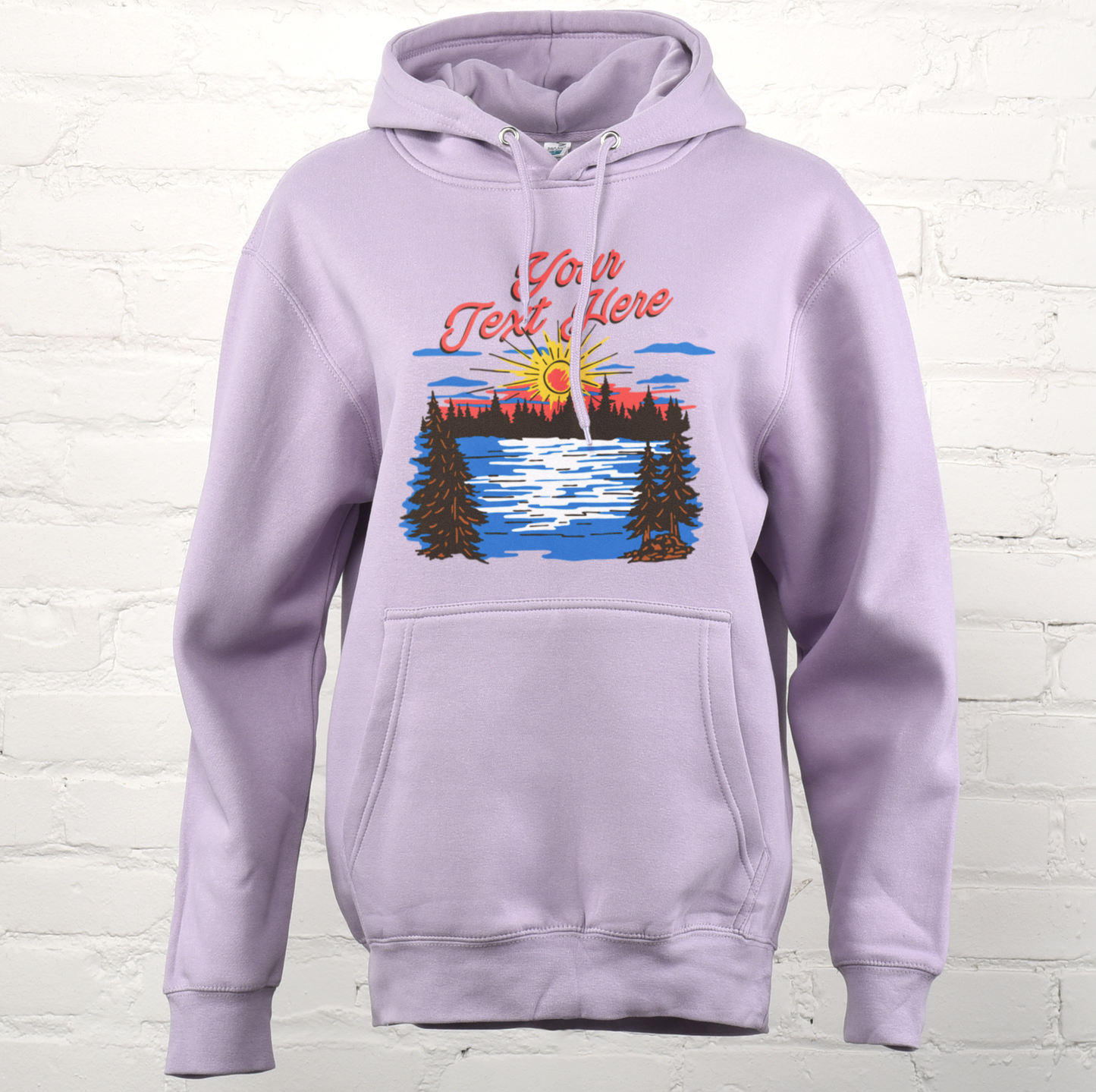 Sunset Lake Custom Premium Hoodie