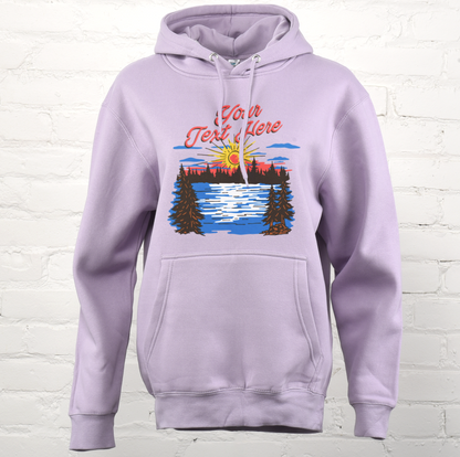 Sunset Lake Custom Premium Hoodie