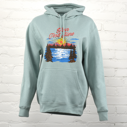 Sunset Lake Custom Premium Hoodie