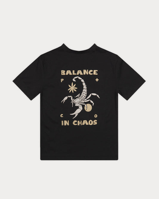 Balance In Chaos T-Shirt - Heavy Washed Black