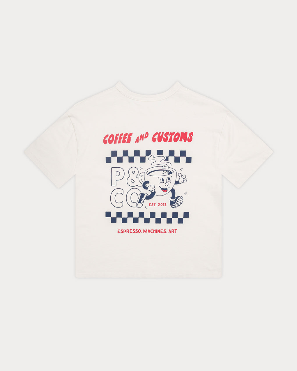 Coffee & Customs Boxy T-Shirt - Bone